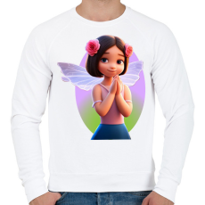 PRINTFASHION Tündérlány - Férfi pulóver - Fehér