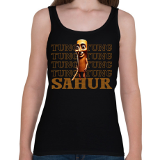 PRINTFASHION Tung tung tung sahur - Női atléta - Fekete