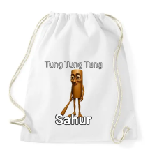 PRINTFASHION Tung Tung Tung Sahur - Sportzsák, Tornazsák - Fehér tornazsák