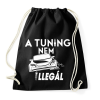 PRINTFASHION Tuning - Sportzsák, Tornazsák - Fekete