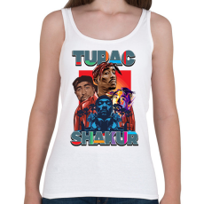 PRINTFASHION Tupac - Női atléta - Fehér
