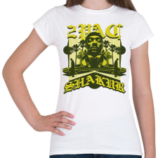 PRINTFASHION Tupac - Női póló - Fehér női póló