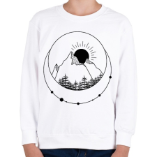 PRINTFASHION Túra - Tájkép - Gyerek pulóver - Fehér gyerek pulóver, kardigán