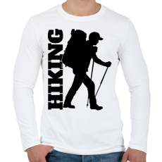 PRINTFASHION túrázás - Férfi hosszú ujjú póló - Fehér