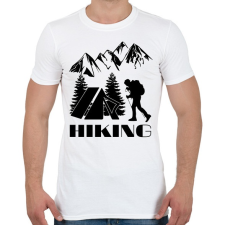 PRINTFASHION túrázás - Férfi póló - Fehér férfi póló