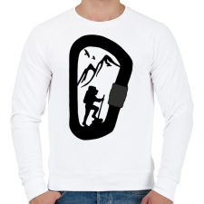 PRINTFASHION Túrázás  - Férfi pulóver - Fehér férfi pulóver, kardigán