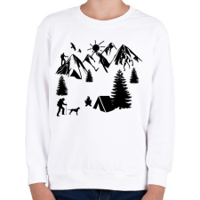PRINTFASHION túrázás - Gyerek pulóver - Fehér gyerek pulóver, kardigán