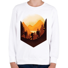 PRINTFASHION Túrázás - Gyerek pulóver - Fehér