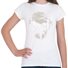PRINTFASHION Túrázó a hegyekben - Női póló - Fehér