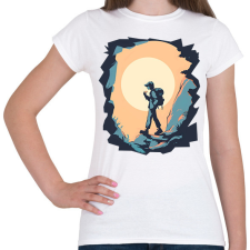 PRINTFASHION Túrázó - Női póló - Fehér női póló