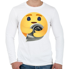 PRINTFASHION Turbó - Férfi hosszú ujjú póló - Fehér férfi póló