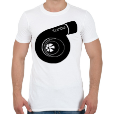 PRINTFASHION Turbo - Férfi póló - Fehér