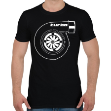 PRINTFASHION Turbo - Férfi póló - Fekete férfi póló