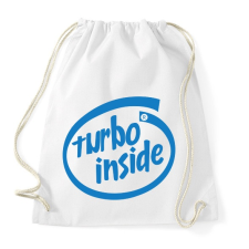 PRINTFASHION Turbo inside - Sportzsák, Tornazsák - Fehér tornazsák