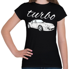 PRINTFASHION Turbo - Női póló - Fekete női póló