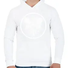 PRINTFASHION Turul madár - Férfi kapucnis pulóver - Fehér férfi pulóver, kardigán