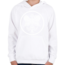 PRINTFASHION Turul madár - Gyerek kapucnis pulóver - Fehér gyerek pulóver, kardigán
