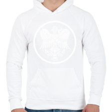PRINTFASHION Turul szív - Férfi kapucnis pulóver - Fehér férfi pulóver, kardigán