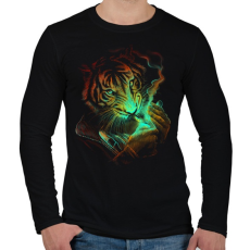 PRINTFASHION Tüzet ?  - Férfi hosszú ujjú póló - Fekete
