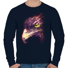 PRINTFASHION Tűzgolyó - Férfi pulóver - Sötétkék