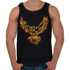 PRINTFASHION Tűzmadár - Férfi atléta - Fekete