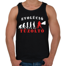PRINTFASHION Tűzoltó evolúció - Férfi atléta - Fekete