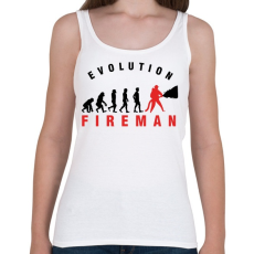 PRINTFASHION Tűzoltó evolúció - Női atléta - Fehér