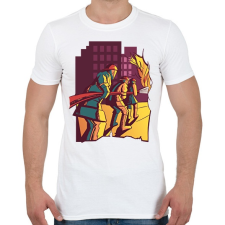 PRINTFASHION Tűzoltó - Férfi póló - Fehér férfi póló
