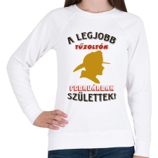 PRINTFASHION Tűzoltó szülinapja február - Női pulóver - Fehér női pulóver, kardigán