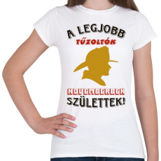 PRINTFASHION Tűzoltó szülinapja november - Női póló - Fehér