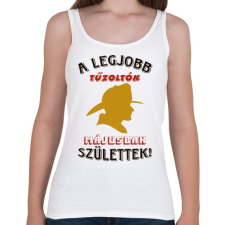 PRINTFASHION Tűzoltók szülinapja május - Női atléta - Fehér női trikó