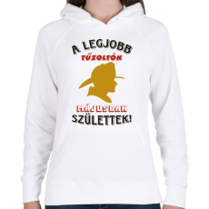 PRINTFASHION Tűzoltók szülinapja május - Női kapucnis pulóver - Fehér