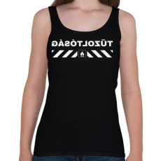 PRINTFASHION tűzoltósag-white - Női atléta - Fekete