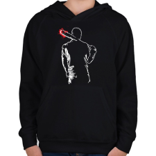 PRINTFASHION TWD- Negan Lucille - Gyerek kapucnis pulóver - Fekete gyerek pulóver, kardigán