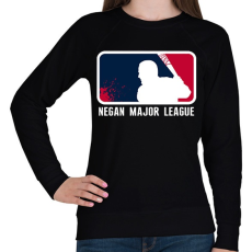 PRINTFASHION TWD - Negan Major League - Női pulóver - Fekete