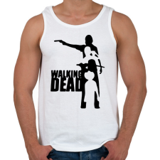 PRINTFASHION TWD sziluett - Férfi atléta - Fehér atléta, trikó