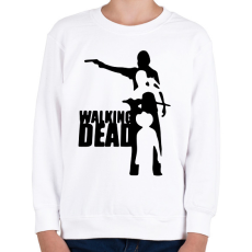 PRINTFASHION TWD sziluett - Gyerek pulóver - Fehér