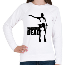 PRINTFASHION TWD sziluett - Női pulóver - Fehér