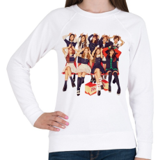 PRINTFASHION Twice csapat - Női pulóver - Fehér