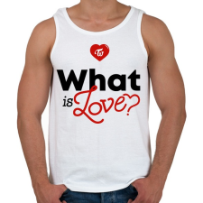 PRINTFASHION Twice: What is Love? - Férfi atléta - Fehér atléta, trikó