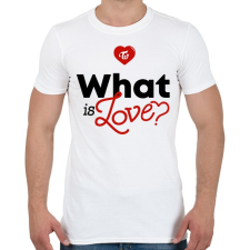 PRINTFASHION Twice: What is Love? - Férfi póló - Fehér férfi póló