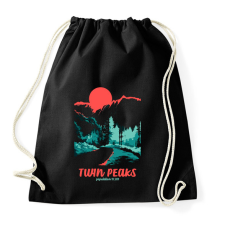 PRINTFASHION twin peaks - Sportzsák, Tornazsák - Fekete tornazsák