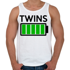 PRINTFASHION TWINS - Férfi atléta - Fehér