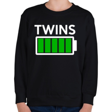 PRINTFASHION TWINS - Gyerek pulóver - Fekete