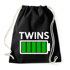 PRINTFASHION TWINS - Sportzsák, Tornazsák - Fekete tornazsák