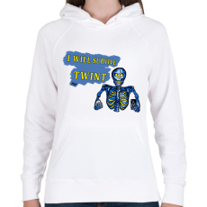 PRINTFASHION Twint - Női kapucnis pulóver - Fehér