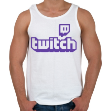 PRINTFASHION Twitch - Férfi atléta - Fehér atléta, trikó