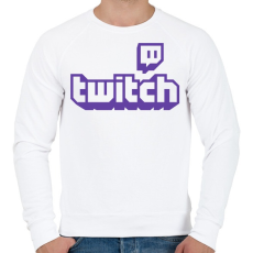 PRINTFASHION Twitch - Férfi pulóver - Fehér