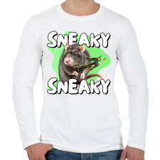 PRINTFASHION Twitch - SNEAKY, SNEAKY - Férfi hosszú ujjú póló - Fehér férfi póló
