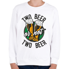 PRINTFASHION TWO beer  - Gyerek pulóver - Fehér gyerek pulóver, kardigán